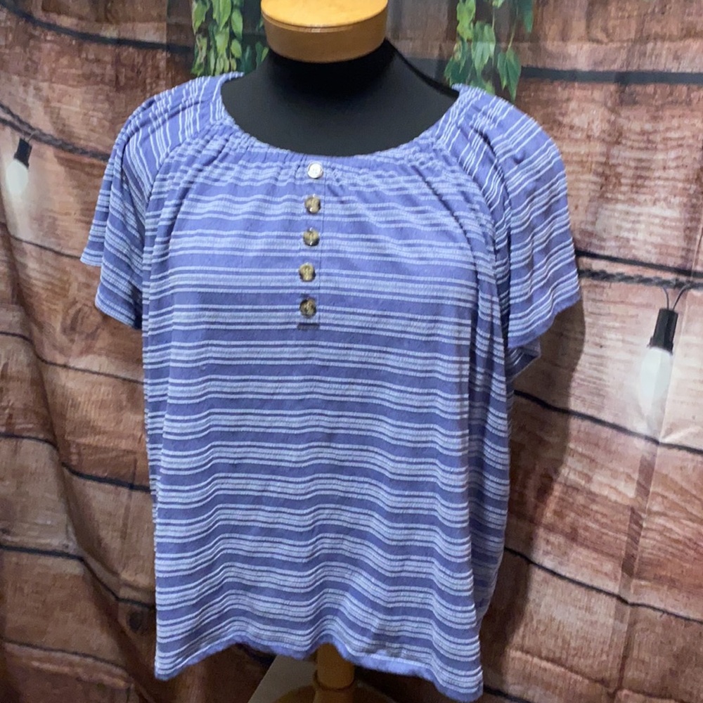 Retrelogy Stripped Plus Size Top